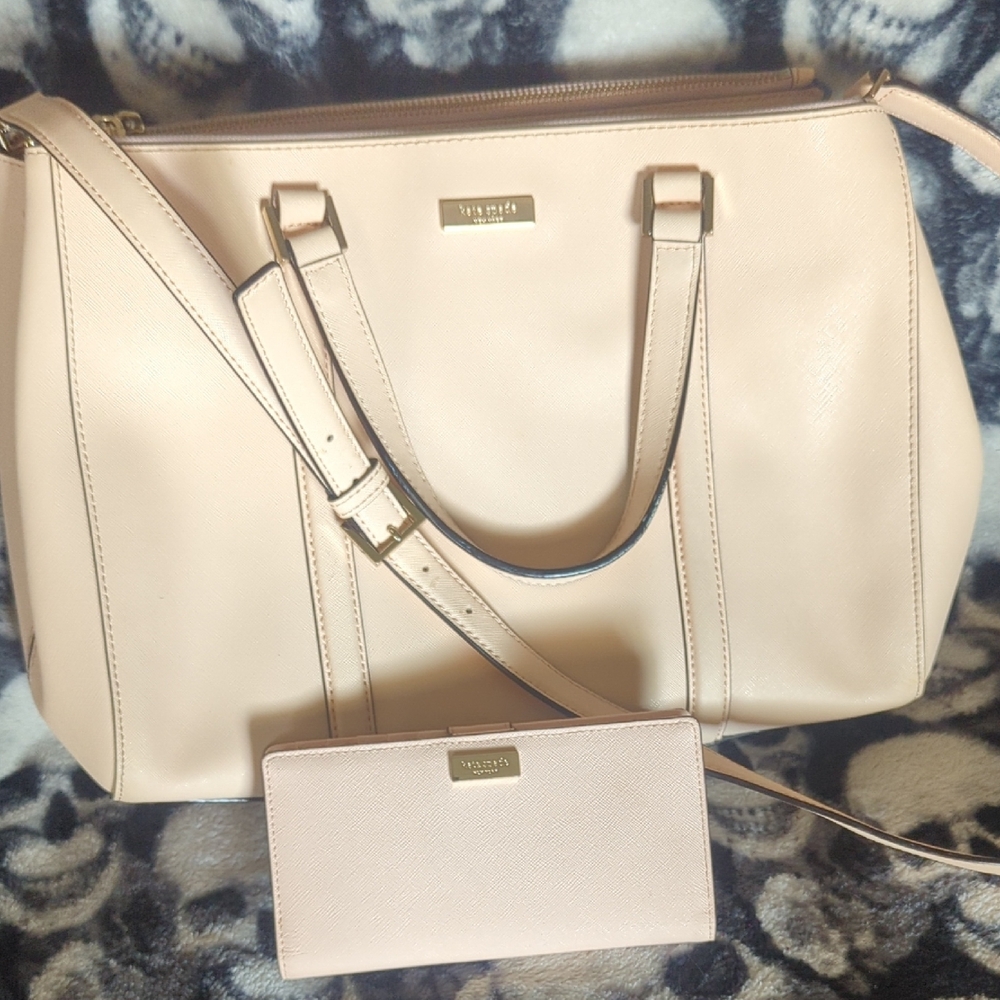 kate spade Pale Blush Tote with Matching Wallet